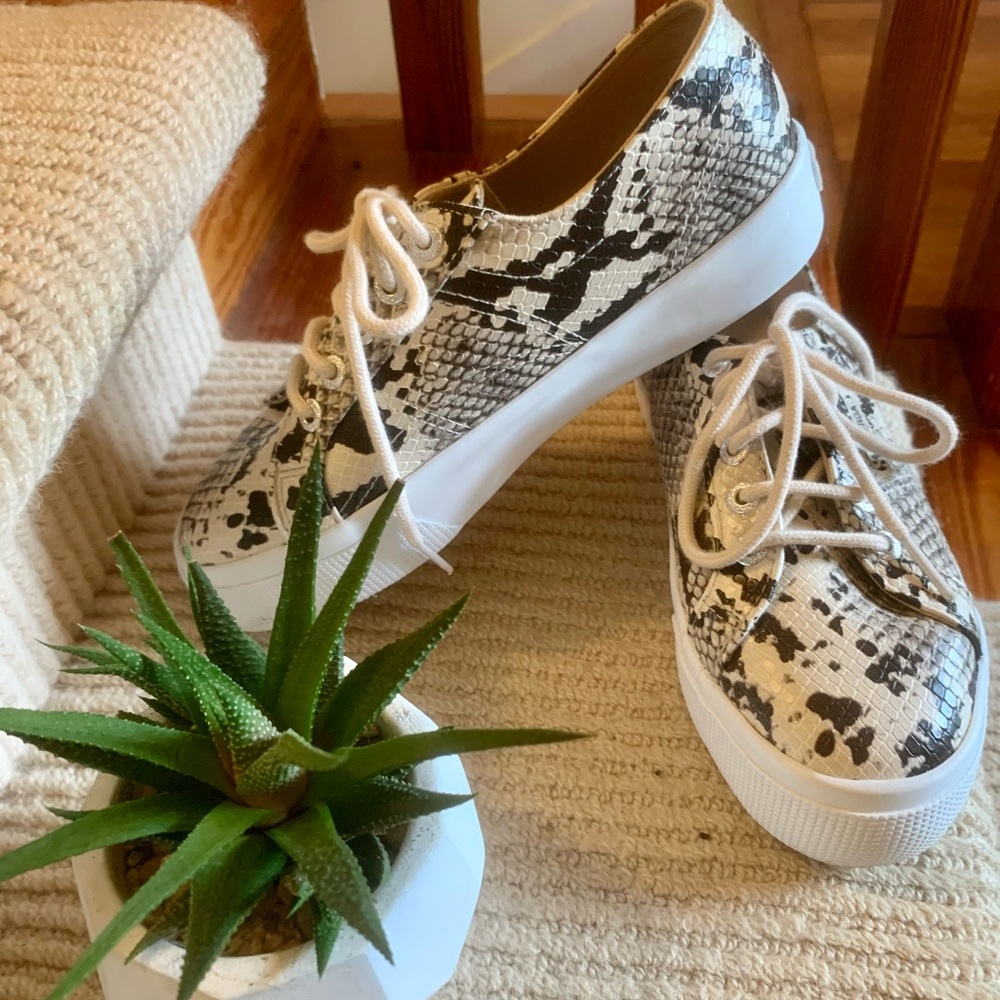 Superga 2730 Snake Embossed Platform Sneaker